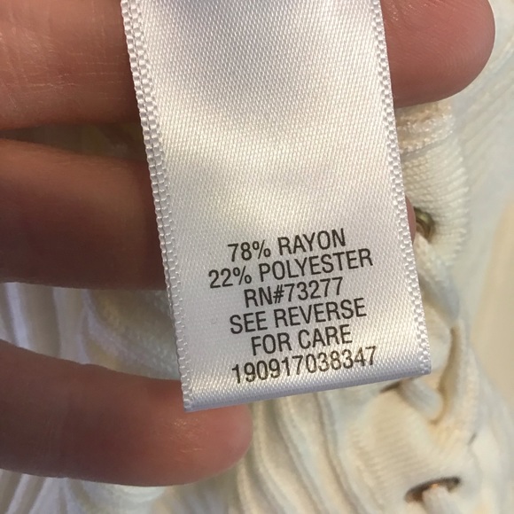 CANDIE’S Women’s Y2K Cream Ribbed Open Front Side Ties Cardigan Sweater XL - Picture 7 of 7